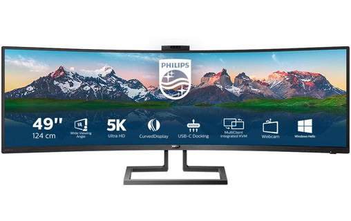 Écran Incurvé 48,8" Philips P-Line 499P9H/00 - HDMI/DisplayPort