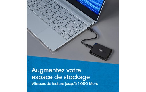 Disque SSD externe USB-C 1 To - Crucial X9
