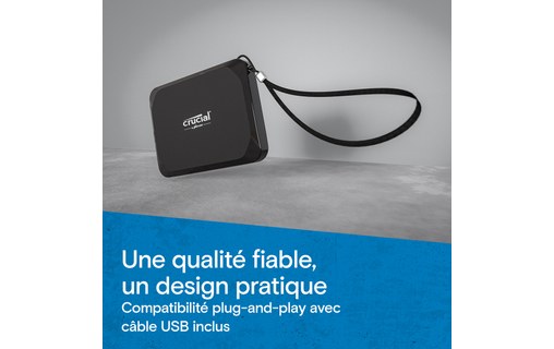 Disque SSD externe USB-C 1 To - Crucial X9