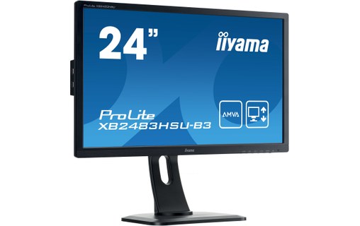 Écran 23,8" iiyama ProLite XB2483HSU-B3 - HDMI/DisplayPort/VGA