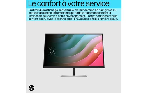Écran 27" HP E27k G5 - 4K HDMI/DisplayPort/USB-C - 6N4C4AA#ABB