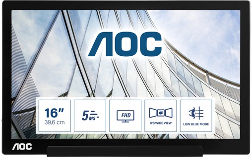 Écran 15,6" AOC 01 Series I1601FWUX - USB-C