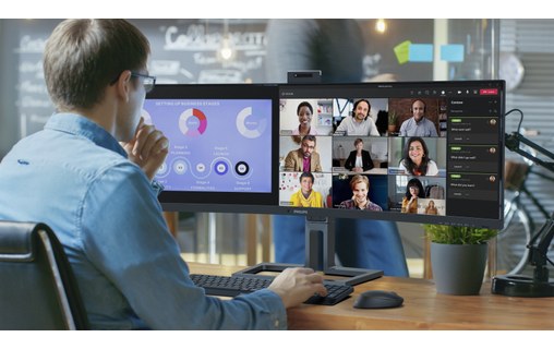 Écran Incurvé 44,5" Philips Série 6000 45B1U6900CH/00 - HDMI/DisplayPort/USB-C
