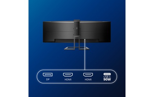 Écran Incurvé 48,8" Philips P-Line 499P9H/00 - HDMI/DisplayPort