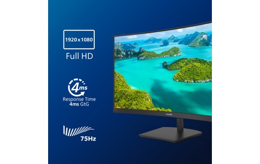 Écran Incurvé 27" Philips E-Line 271E1SCA/00 - HDMI/VGA
