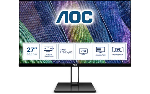 Écran 27" AOC V2 27V2Q - HDMI/DisplayPort