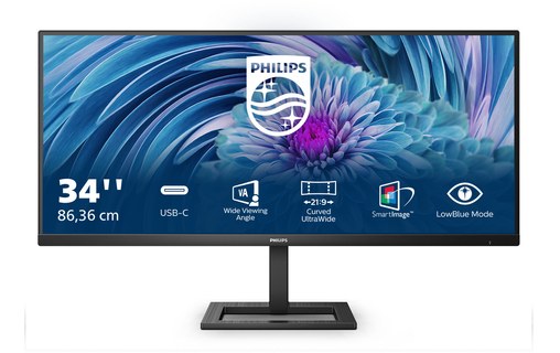 Écran 34" Philips E-Line 346E2LAE/00 - HDMI/DisplayPort