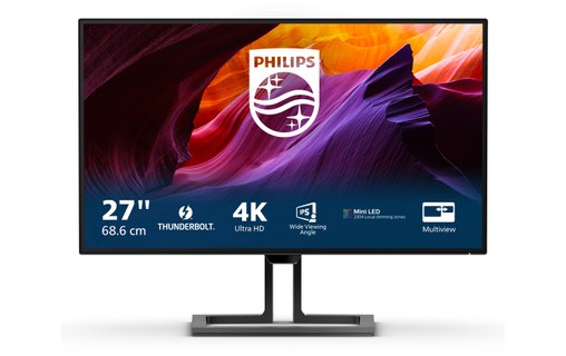 Écran 27" Philips Brilliance B-Line 27B1U7903/00 - 4K TB 4/HDMI/DisplayPort