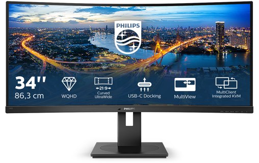 Film Protecteur Confidentialité Pour écran Philips 346B / 346B1C - Anti-espion, TPU Souple, Dureté 4H | Pas En Verre Trempé