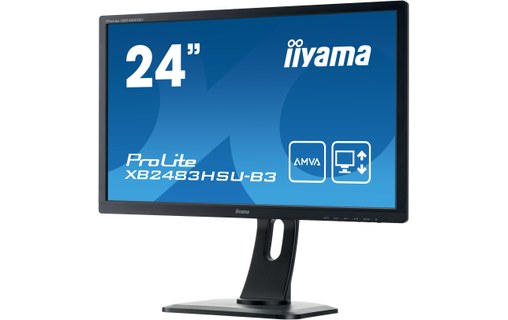 Écran 23,8" iiyama ProLite XB2483HSU-B3 - HDMI/DisplayPort/VGA