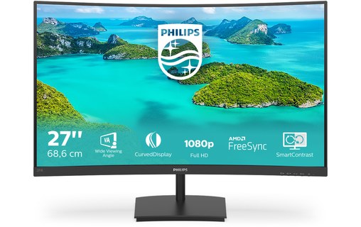 Écran Incurvé 27" Philips E-Line 271E1SCA/00 - HDMI/VGA