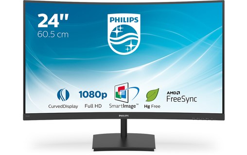 Écran Incurvé 23,6" Philips E-Line 241E1SC/00