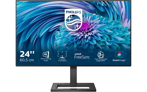 Écran 23,8" Philips E-Line 242E2FA/00 - HDMI/DisplayPort/VGA