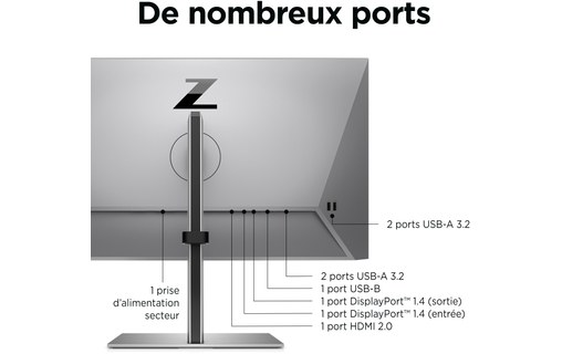 Écran 24" HP Z24q G3 - HDMI/DisplayPort