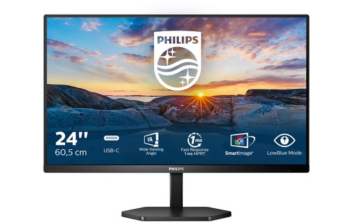 Écran 24" Philips Série 3000 24E1N3300A/00 - HDMI/USB-C