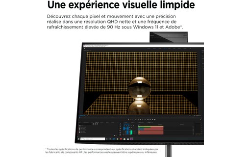 Écran 24" HP Z24m G3 - HDMI/DisplayPort/USB-C