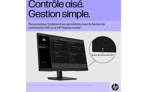 Écran 22" HP P22h G5 - HDMI/DisplayPort/VGA