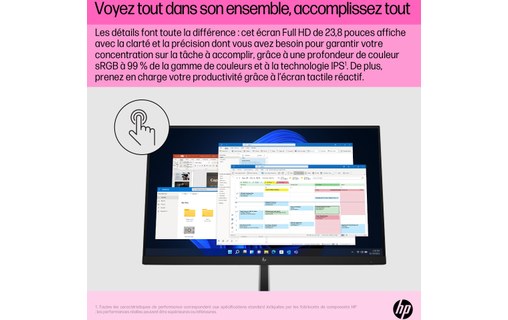 Écran Tactile 23,8" HP E24t G5