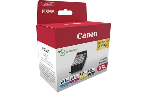 Canon 1998C007 cartouche d'encre 4 pièce(s) Original Noir, Cyan, Magenta, Jaune