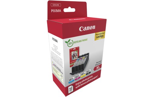 Canon 2052C006 cartouche d'encre 4 pièce(s) Original Rendement élevé (XL) Noir,