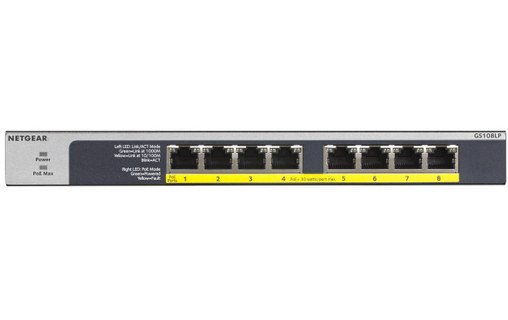 Switch Ethernet NETGEAR GS108LP 8 ports - PoE