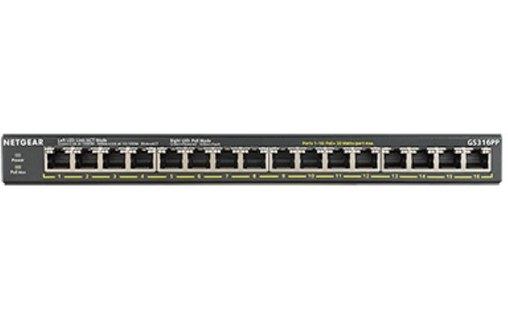 Switch Ethernet NETGEAR GS316PP 16 ports - PoE