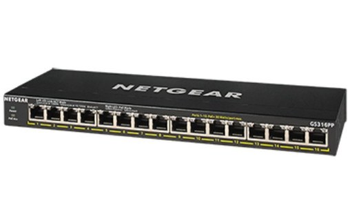 Switch Ethernet NETGEAR GS316PP 16 ports - PoE