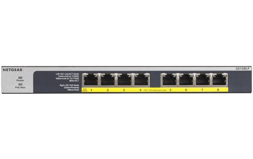 Switch Ethernet NETGEAR GS108LP 8 ports - PoE