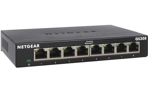 Switch Ethernet NETGEAR GS308-300PES 8 ports - L2