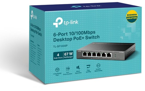 Switch Ethernet TP LINK TL-SF1006P 6 ports - PoE