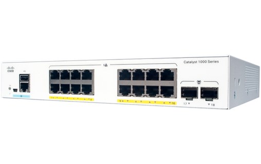Switch Ethernet Cisco Catalyst C1000-16P-2G-L 16 ports - Manageable, PoE, L2