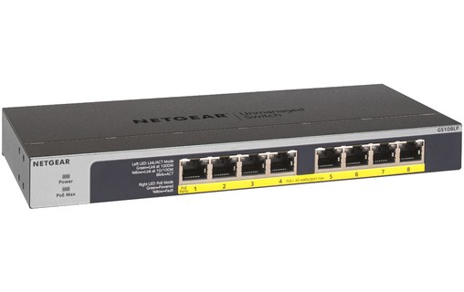Switch Ethernet NETGEAR GS108LP 8 ports - PoE