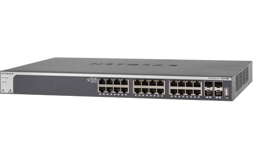 Switch Ethernet NETGEAR XS728T 24 ports - 10 GbE, Manageable, L2+/L3