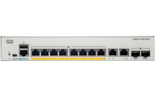Switch Ethernet Cisco Catalyst C1000-8P-2G-L 8 ports - Manageable, PoE, L2