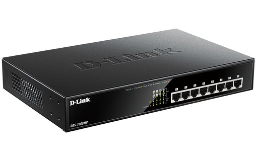 Switch Ethernet D-LINK DGS-1008MP 8 ports - PoE