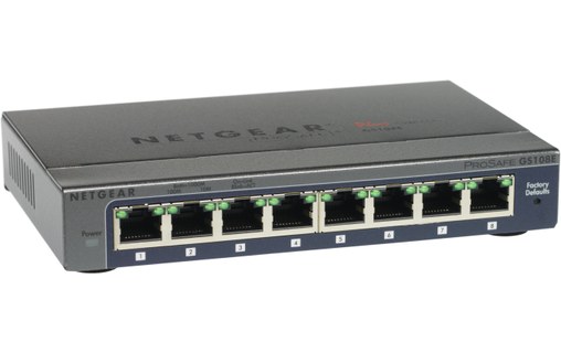 Switch Ethernet NETGEAR GS108E / GS108E-300PES 8 ports - Manageable