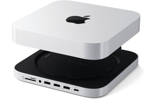 Station d'accueil avec emplacement SSD M.2 NVMe/SATA (Mac mini/Studio) - Satechi