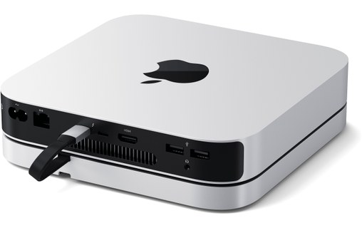 Station d'accueil avec emplacement SSD M.2 NVMe/SATA (Mac mini/Studio) - Satechi