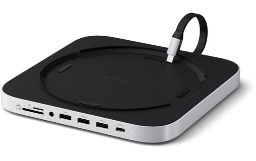 Station d'accueil avec emplacement SSD M.2 NVMe/SATA (Mac mini/Studio) - Satechi