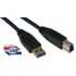 Câble MCL USB-A vers USB-B - 3 m - Noir