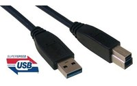 Câble MCL USB-A vers USB-B - 3 m - Noir