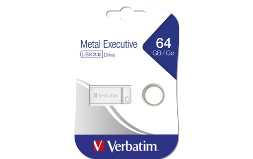 Clé USB Verbatim Executive 64 Go - Argent - USB 2.0