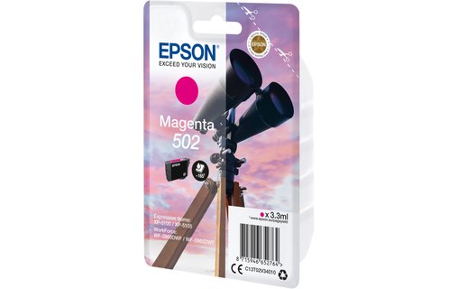 Epson 502 - Jumelles Cartouche Magenta C13T02V34010 (T02V3)