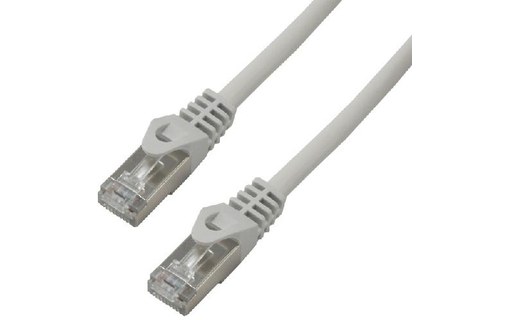 Câble ethernet RJ45 Cat 6 FTP - MCL - 30 cm - Gris