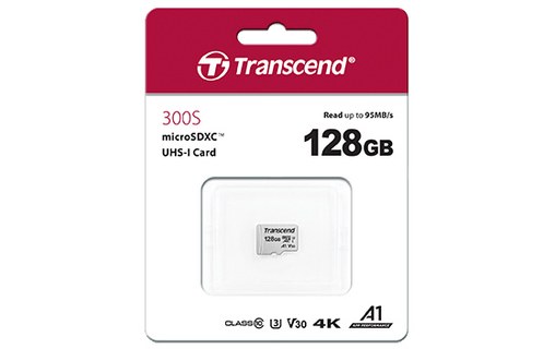 Carte microSDXC Transcend USD300S 128 Go, NAND, V30