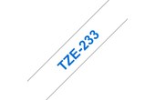 Brother TZE233 Transfert thermique Bleu/Blanc TZE233