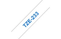 Brother TZE233 Transfert thermique Bleu/Blanc TZE233