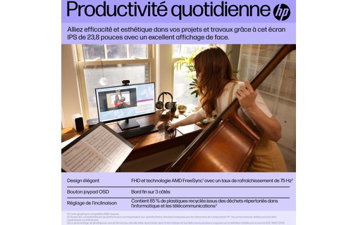 Écran 23,8" HP V24i G5