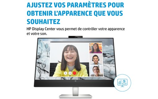 Écran 27" HP E27m G4 - HDMI/DisplayPort/USB-C