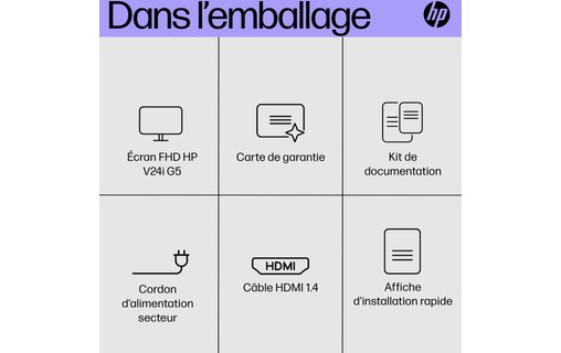 Écran 23,8" HP V24i G5